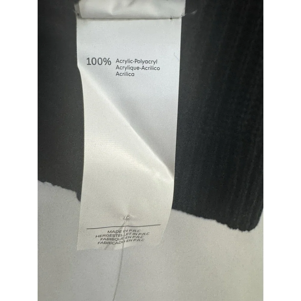 CUPSHE Black Knit Sweater Dress NWT Size XL Scoop Neck Ribbed Bodycon Midi Dress